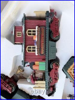 New Bright Holiday Express G Gauge Starter Set 20pc Light/Sound MPN 385