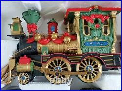New Bright Holiday Sleigh Bell Express Animated Christmas Train Set #382
