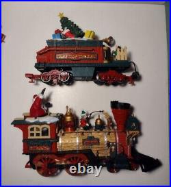 New Bright Holiday Station Train Engine / Tender / Cars Set! G Scale