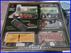 New Bright The Great American Express Train Engine Tender Caboose Track G Scale
