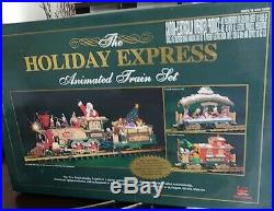 New Bright The HOLIDAY EXPRESS ANIMATED TRAIN SET 384 G Scale Christmas 1996