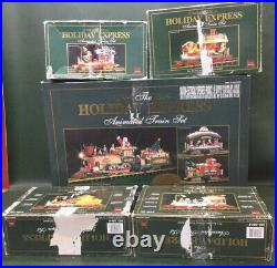 New Bright The Holiday Express Animated Train Set 380 with 4 Extra Trains