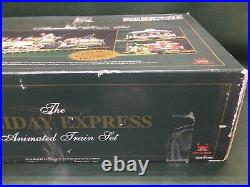 New Bright The Holiday Express Animated Train Set 380 with 4 Extra Trains