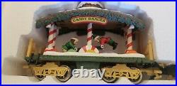 New Bright -The holiday express animated train set 380, 384-2, 380-4, 384-10