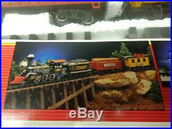 New Bright Timber Wolf & Gold Rush G Scale Train Set With Over 18' Of Track