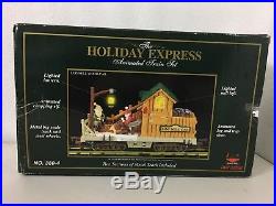 New Holiday Express Log Mill Wood Car Animated Train Set 380-4 New Bright