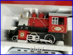 New LGB 72325 2-4-0 Steam Locomotive Tender Christmas Train Set Smoke G-Scale