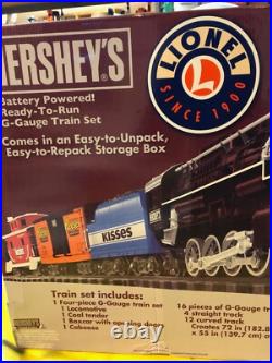 New Lionel Hershey's Battery Operated 7-11352 Freight G-gauge Train Set Tested