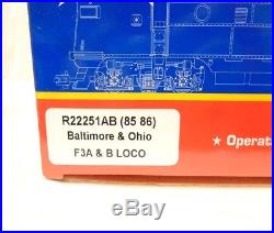 New USA Trains R22251AB (85 86) Baltimore & Ohio B&O F3 A & B Loco Set