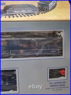 New Vintage Bachmann's Big Hauler G Scale Train Set Royal Blue Sealed Box Bh14