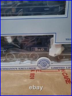New Vintage Bachmann's Big Hauler G Scale Train Set Royal Blue Sealed Box Bh14