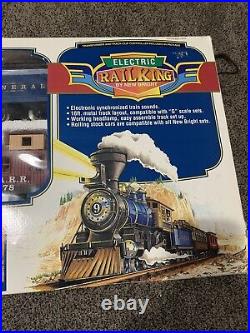 New bright Rail king electric train set G scale great condition complete