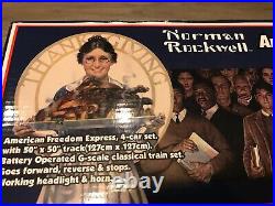 Norman Rockwell American Freedom Express Model Train G-Scale Set NEW
