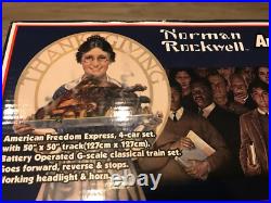 Norman Rockwell American Freedom Express Model Train G-Scale Set NEW