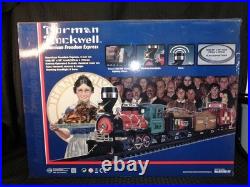 Norman Rockwell American Freedom Express Model Train G-Scale Set NIB