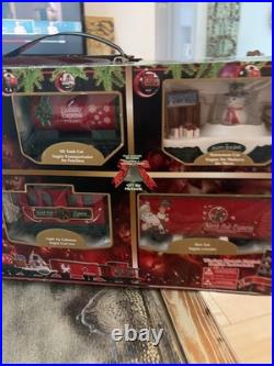 North Pole Express Train Set Wireless Remote Lights & Sounds Complete By EZTEC