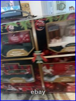 North Pole Express Train Set Wireless Remote Lights & Sounds Complete By EZTEC