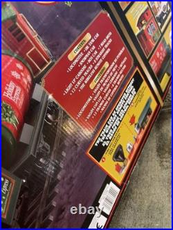 North Pole Express Train Set Wireless Remote Lights & Sounds Complete By EZTEC
