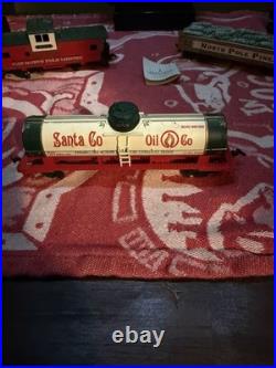 North Pole Limited G Scale Christmas Train Lot Engine Cars Caboose Tender