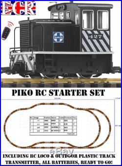 PIKO G SCALE 45mm GAUGE RC 2.4GHZ LOCO & TRACK SET RADIO REMOTE CONTROL TRAIN