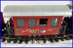PIKO G Scale Christmas Train Set with Steam Engine 37105 plus Christmas Cars -NICE