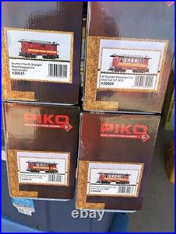PIKO Southern Pacific 5 Car Passenger Set, NEW, G Scale, German Quality, Rare