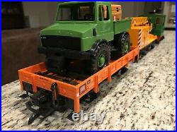 PREOWNED-LGB # 73401 Work Train Set withCircle Track, Power Pack & Terminal Wires