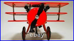 Pedal Car Pre WW2 Plane Metal WW1 Red Baron Airplane For G Scale Model Train Set