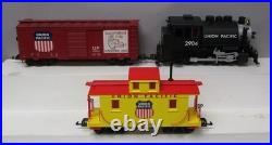 Piko 38100 G Scale Union Pacific 0-6-0 Steam Freight Set LN/Box