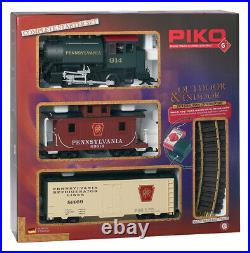 Piko Complete Starter Set Pennsylvania Railroad Freight Train 38103 G Scale New