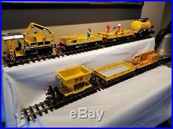 PlayMobil LGB G Scale Construction Work Train 7 Car Set