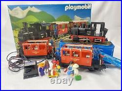 Playmobil 4002 Passenger Car Train Set 1980 G Scale Works! Figures Included