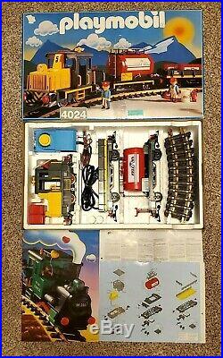 Playmobil 4024 G scale Train Set Freight Retired Vintage Rare Fully Tested