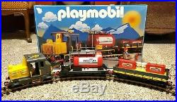 Playmobil 4024 G scale Train Set Freight Retired Vintage Rare Fully Tested