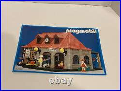 Playmobil 4300 Bahnhof Train Station Set Complete Box and Booklet 1989 Vintage Playmobil 4300 Bahnhof Train Station Set Complete Box and Booklet 1989 Vintage