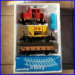 Playmobil LGB Diesel Freight Train Set 4028 G-Scale in Original Box & Track