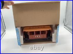 Playmobil P. R. R. Brown Passenger Car Train Set 4120 G Scale With Original Box