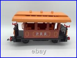 Playmobil P. R. R. Brown Passenger Car Train Set 4120 G Scale With Original Box