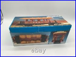 Playmobil P. R. R. Brown Passenger Car Train Set 4120 G Scale With Original Box