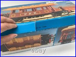 Playmobil P. R. R. Brown Passenger Car Train Set 4120 G Scale With Original Box