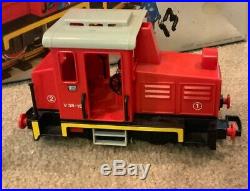 Playmobil Train engine Set 4025 1987 G scale works With Track Lgb
