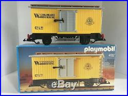 Playmobil Western Train Set 4034 & Additional Western Rail Cars 4120, 4121, 4122