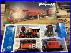 Playmobil Western train set steaming Mary toy 4034 vintage gently used g scale