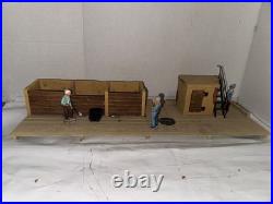 Pola / LGB G Scale Coal Station Platform Building W People For Train Set Layout