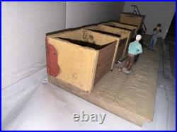Pola / LGB G Scale Coal Station Platform Building W People For Train Set Layout