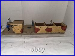 Pola / LGB G Scale Coal Station Platform Building W People For Train Set Layout