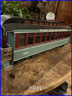 Polar Express Train Set G scale plus 22 pieces of track and Polar Express Book Polar Express Train Set G scale plus 22 pieces of track and Polar Express Book