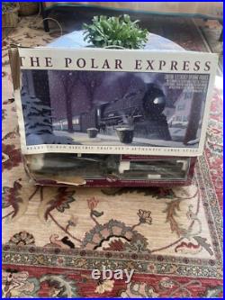 Polar Express Train Set G scale plus 22 pieces of track and Polar Express Book Polar Express Train Set G scale plus 22 pieces of track and Polar Express Book