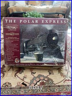 Polar Express Train Set G scale plus 22 pieces of track and Polar Express Book Polar Express Train Set G scale plus 22 pieces of track and Polar Express Book