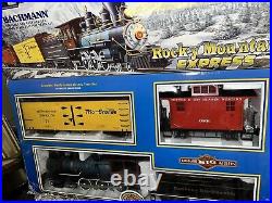 RARE BACHMANN ROCKY MOUNTAIN EXPRESS Denver Rio Grande Train Set G guage #90034